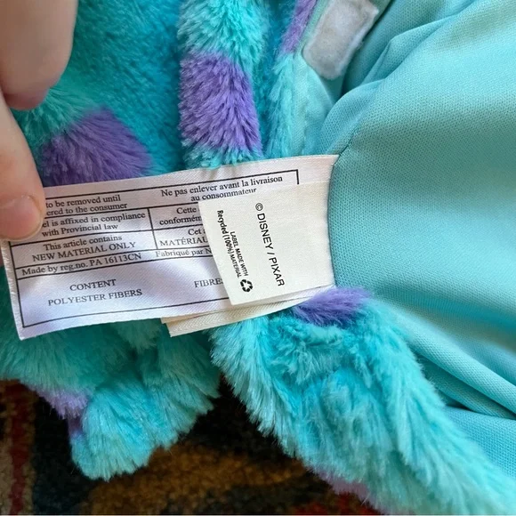 Disney Store Monster’s Inc Sulley Costume Pixar Monster University 7-8 - Picture 13 of 16